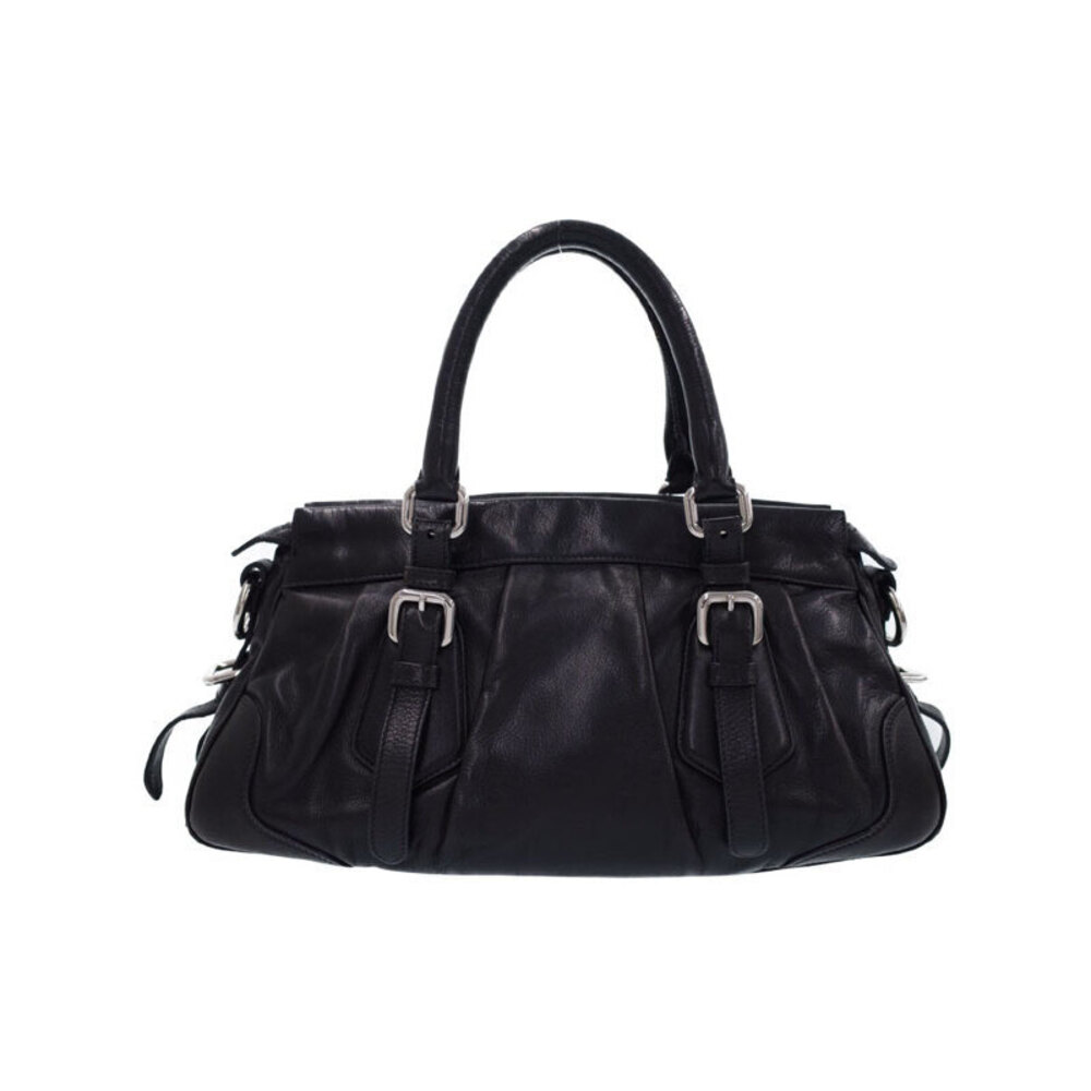 Prada Vitello Soft leather handbag black - Picture 2 of 9